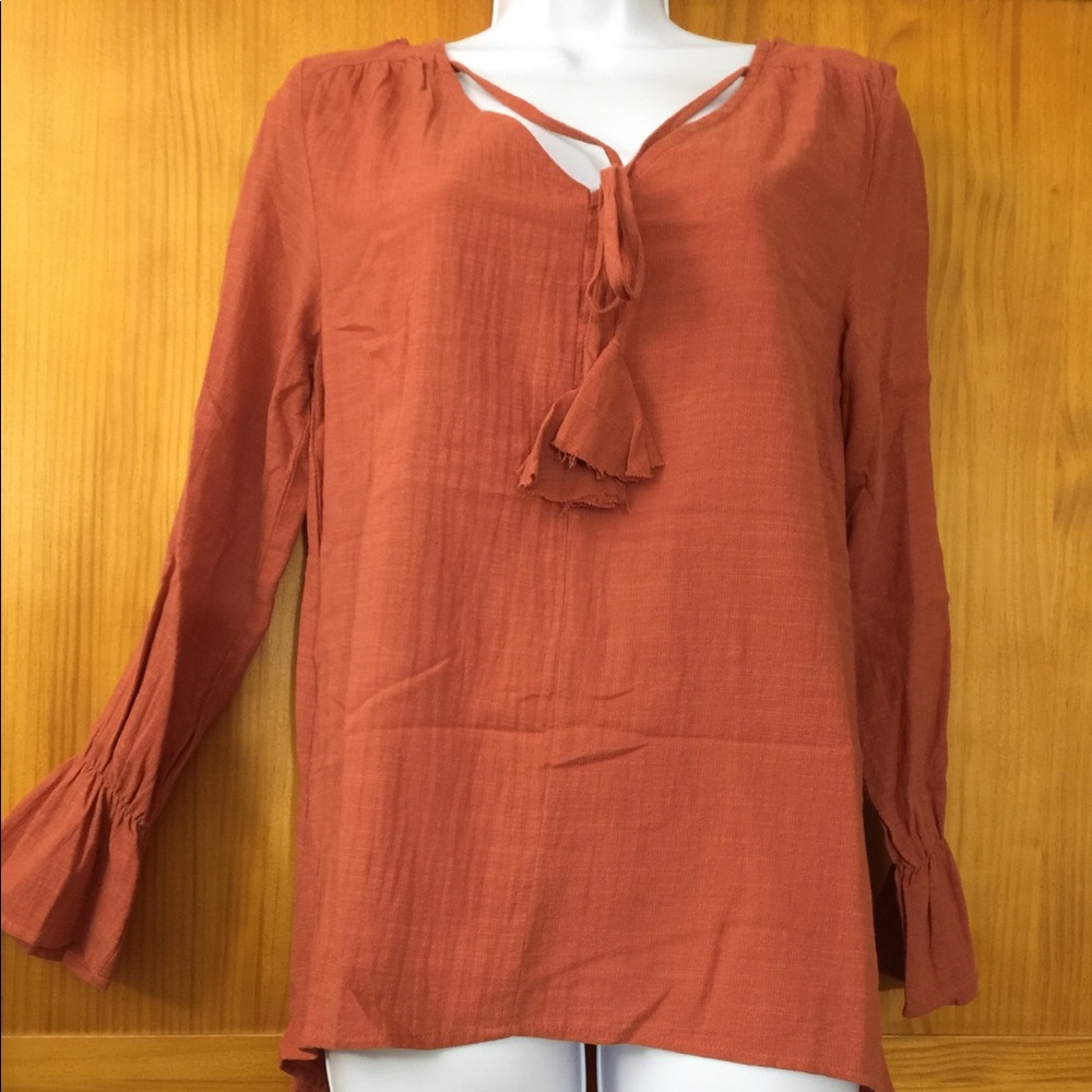 New California Sunset BoHo Tassel ruffle bell sleeve - Picture 4 of 7